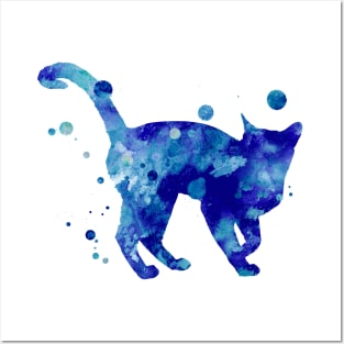 Bombay Cat Watercolor Painting Posters and Art